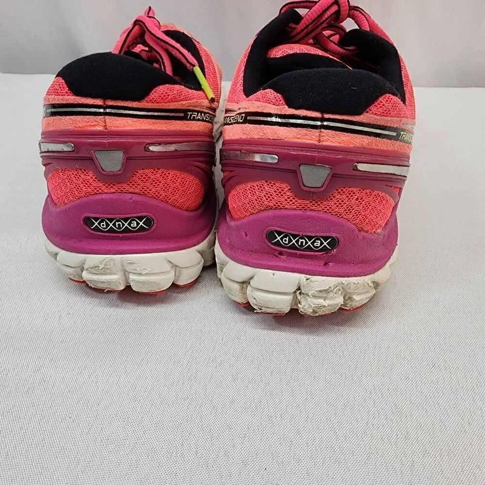 Brooks Women's Size 8.5 Transcend Ultimate Ride Pink Running Shoes HH